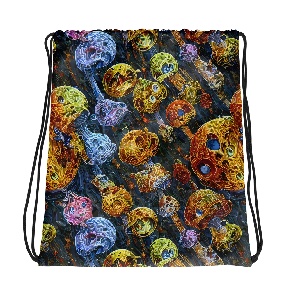 Prismatic Ruins on Drawstring Bag — Photo