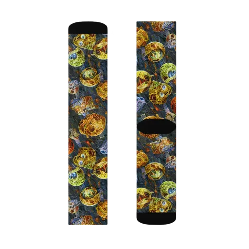 Prismatic Ruins on a Socks