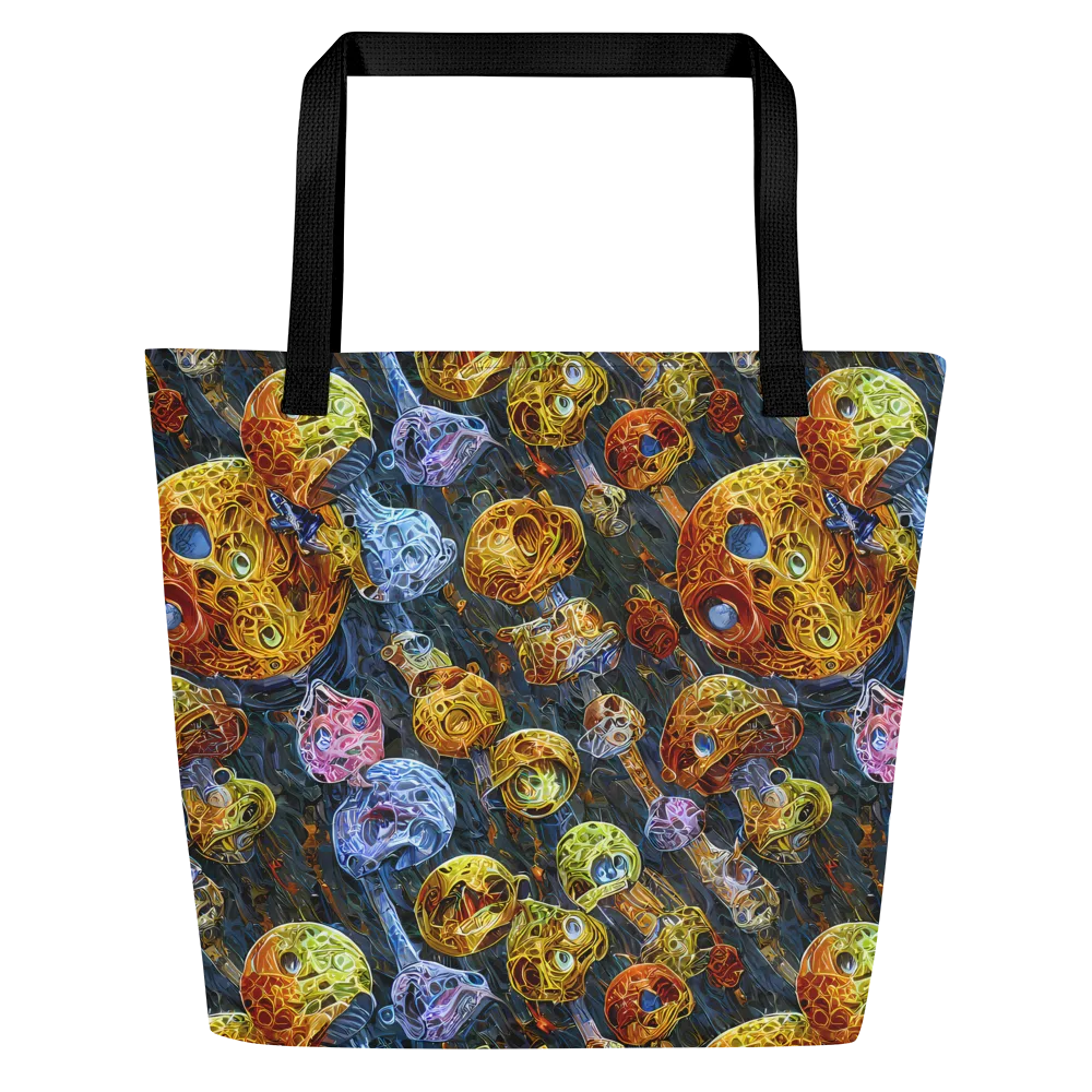 Prismatic Ruins on Large Tote Bag W/ Pocket — Front