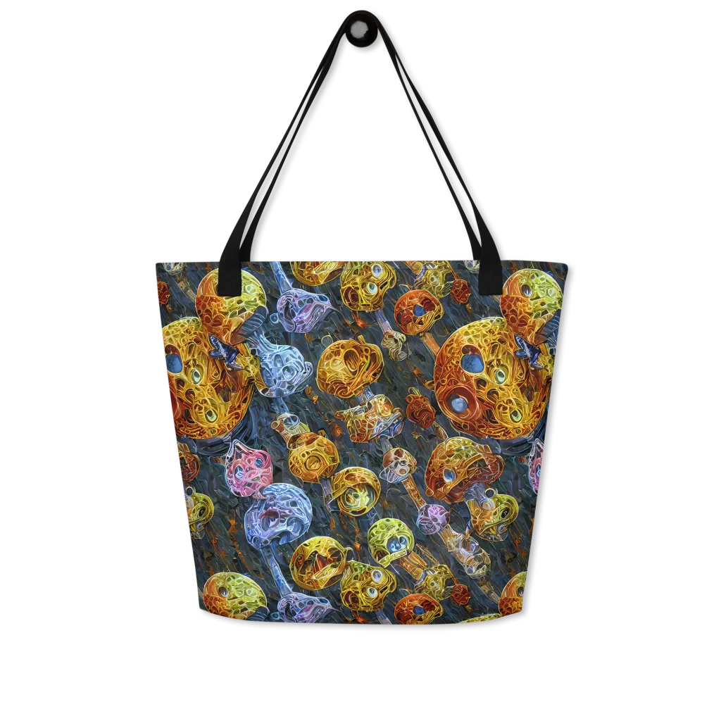 Prismatic Ruins on Large Tote Bag W/ Pocket — Front