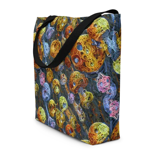 Prismatic Ruins on a Large Tote Bag W/ Pocket