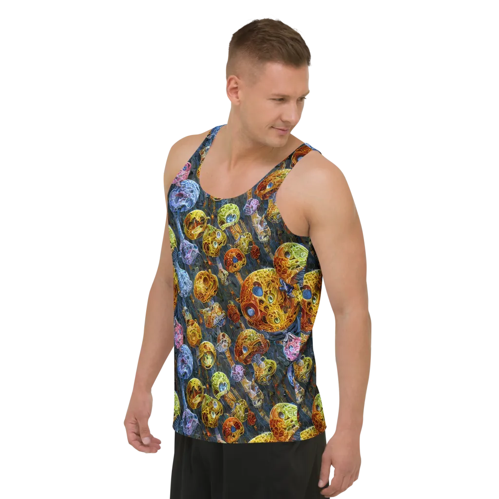 Prismatic Ruins on Men's Tank Top — Left Front