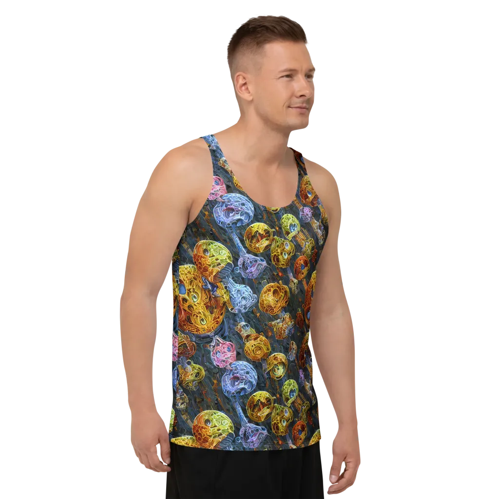 Prismatic Ruins on Men's Tank Top — Right Front
