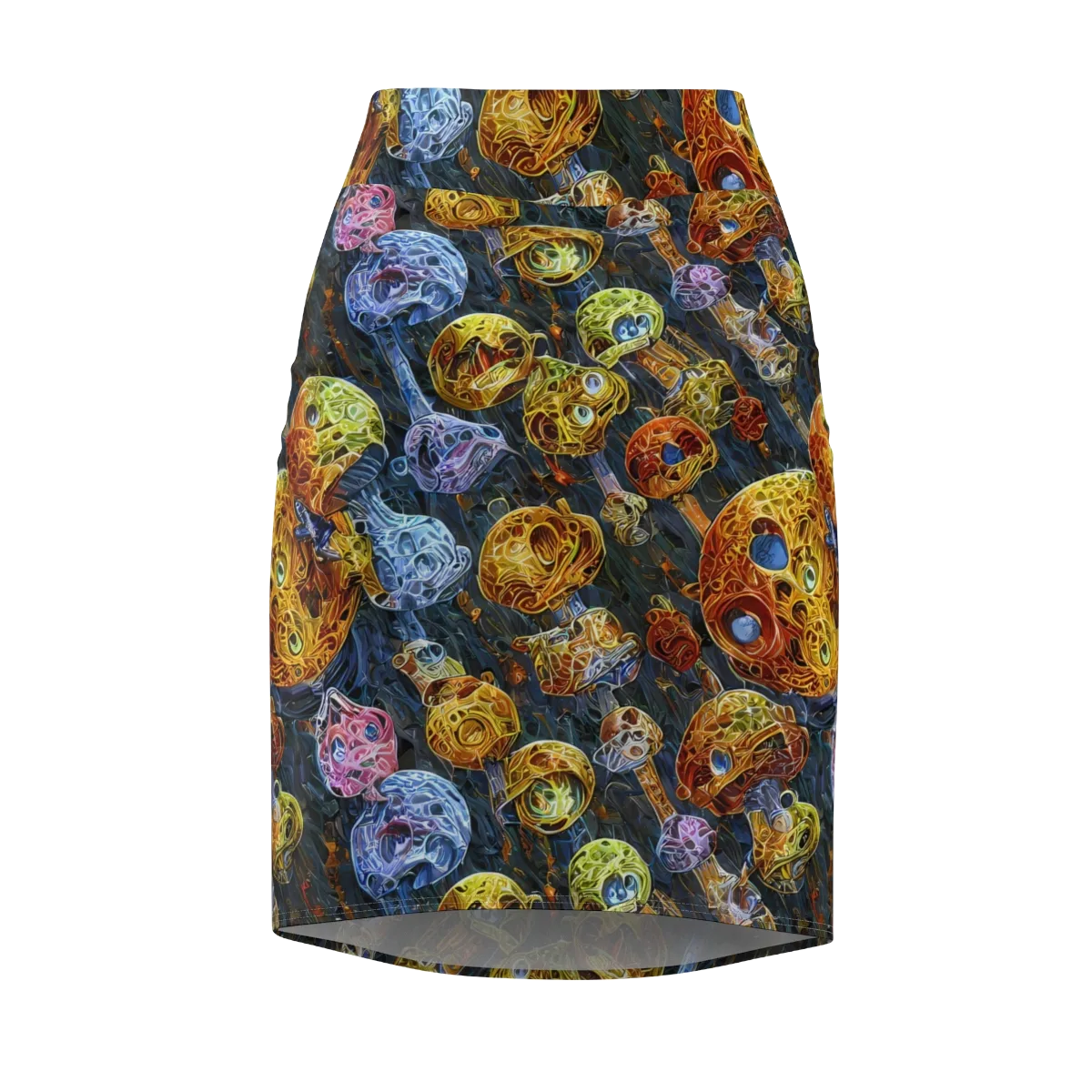 Prismatic Ruins on Pencil Skirt — Front