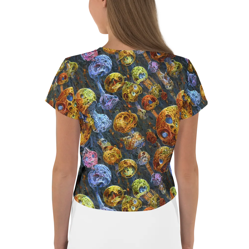 Prismatic Ruins on Crop Tee — Back