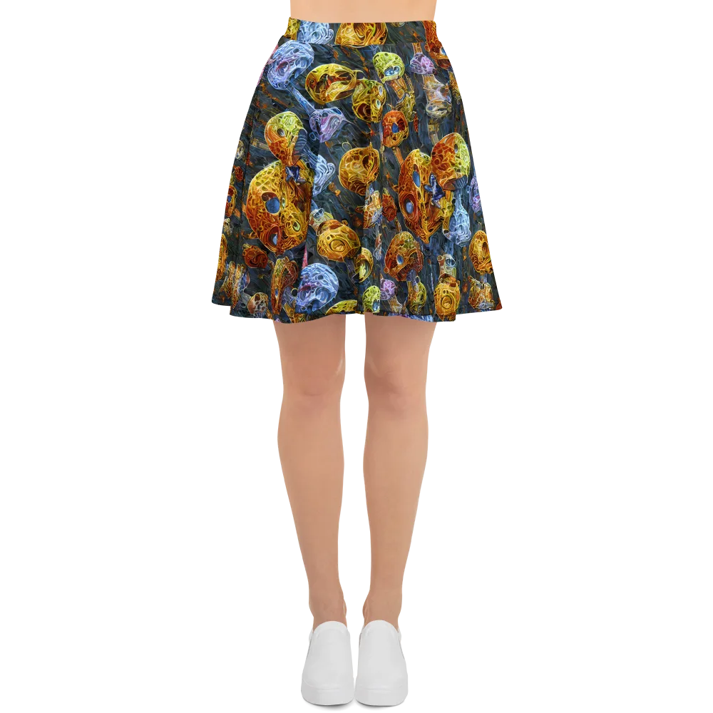 Prismatic Ruins on Skater Skirt — Front