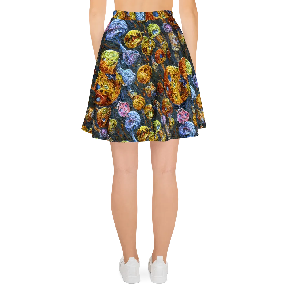 Prismatic Ruins on Skater Skirt — Back