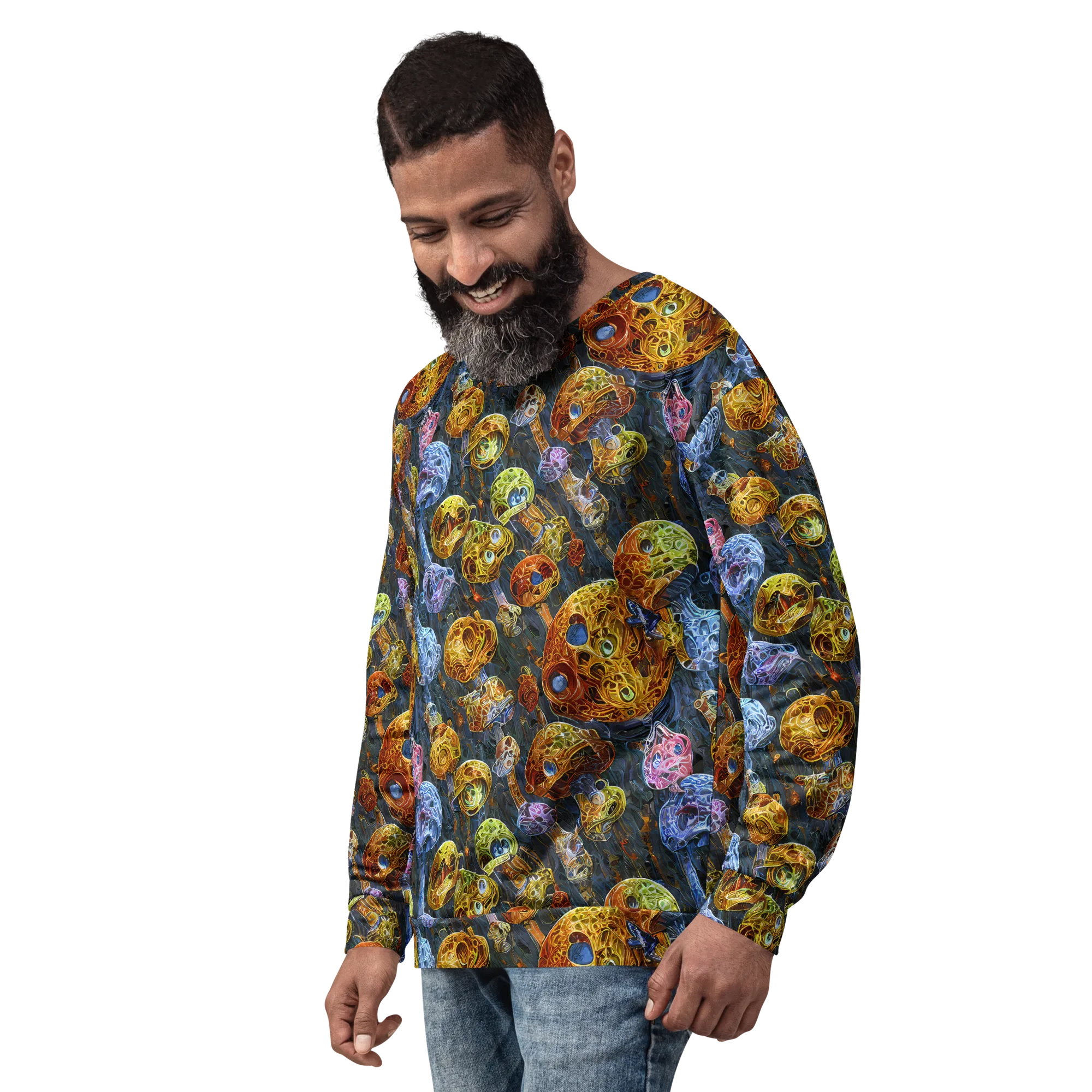 Prismatic Ruins on Sweatshirt — Left Front