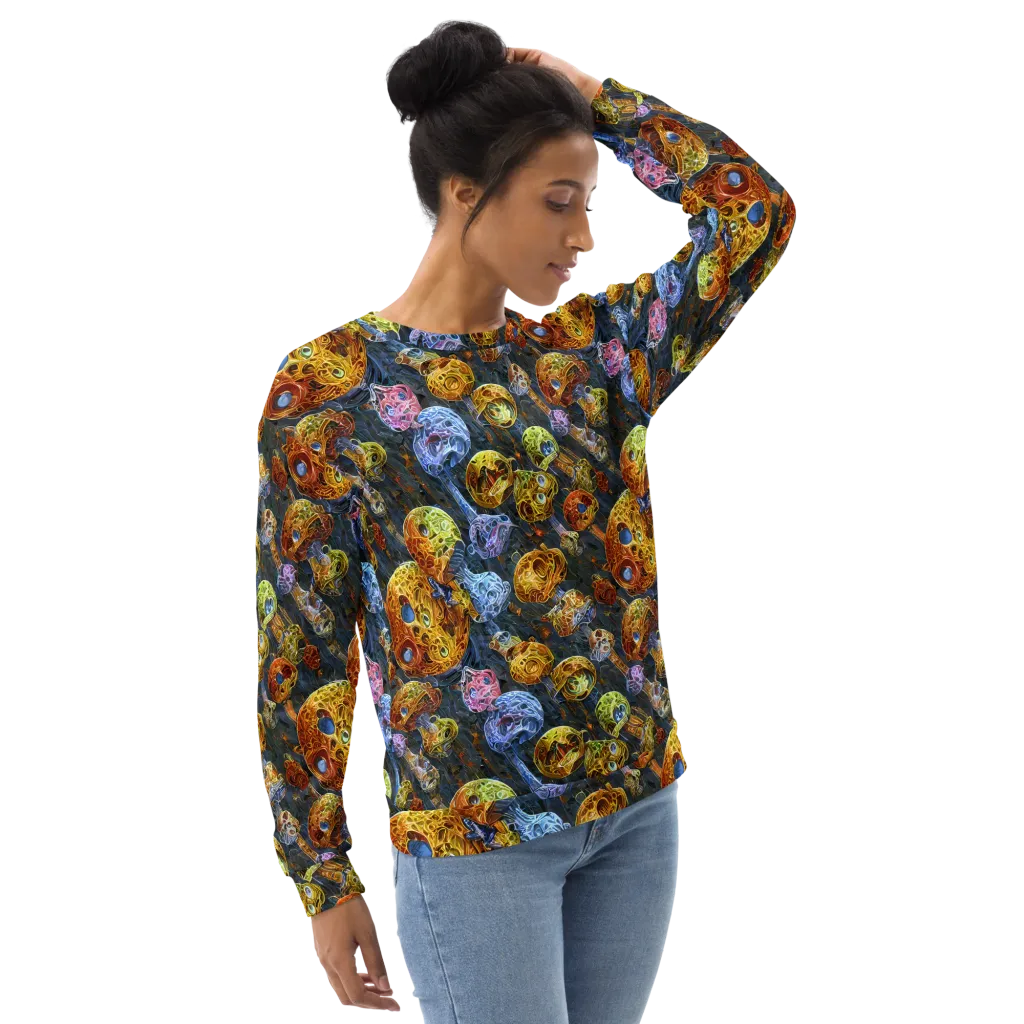 Prismatic Ruins on Sweatshirt — Right Front