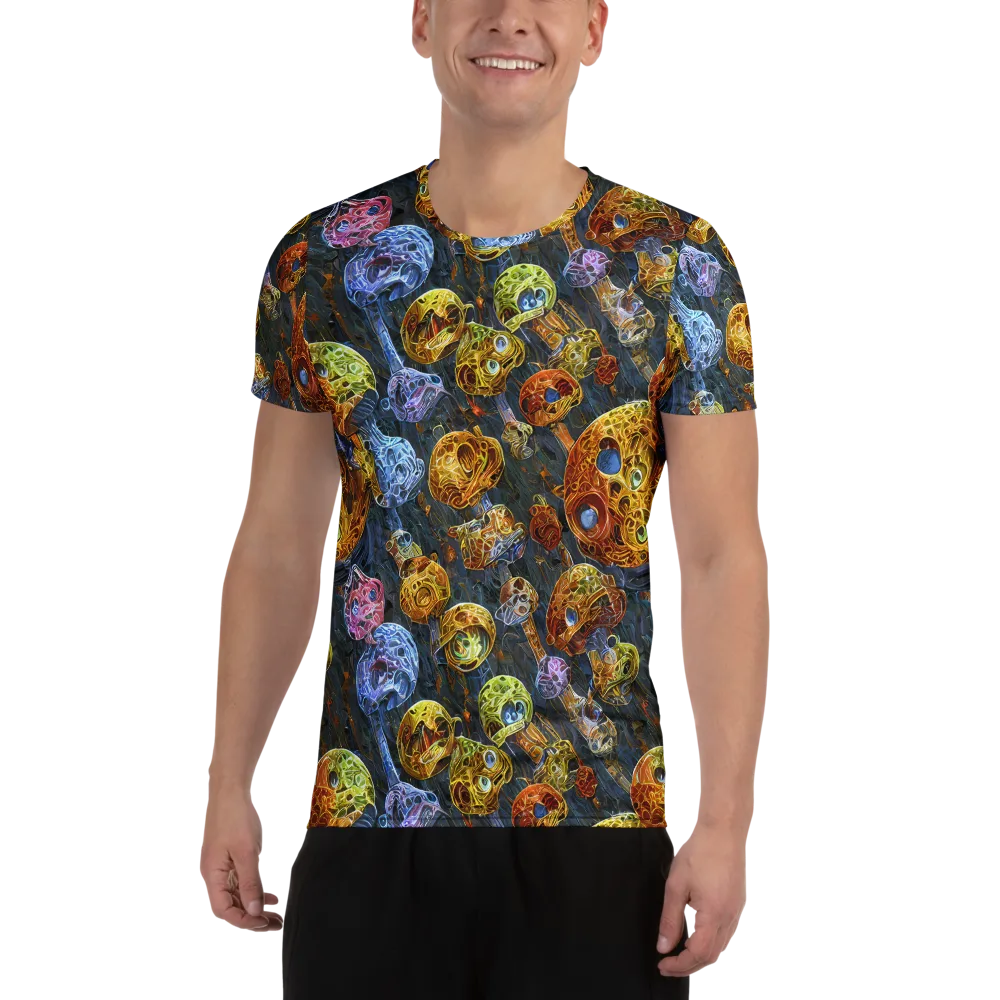 Prismatic Ruins on Men's Athletic T-Shirt — Front