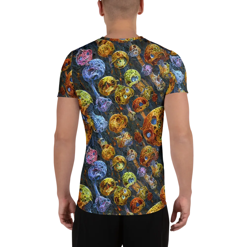 Prismatic Ruins on Men's Athletic T-Shirt — Back