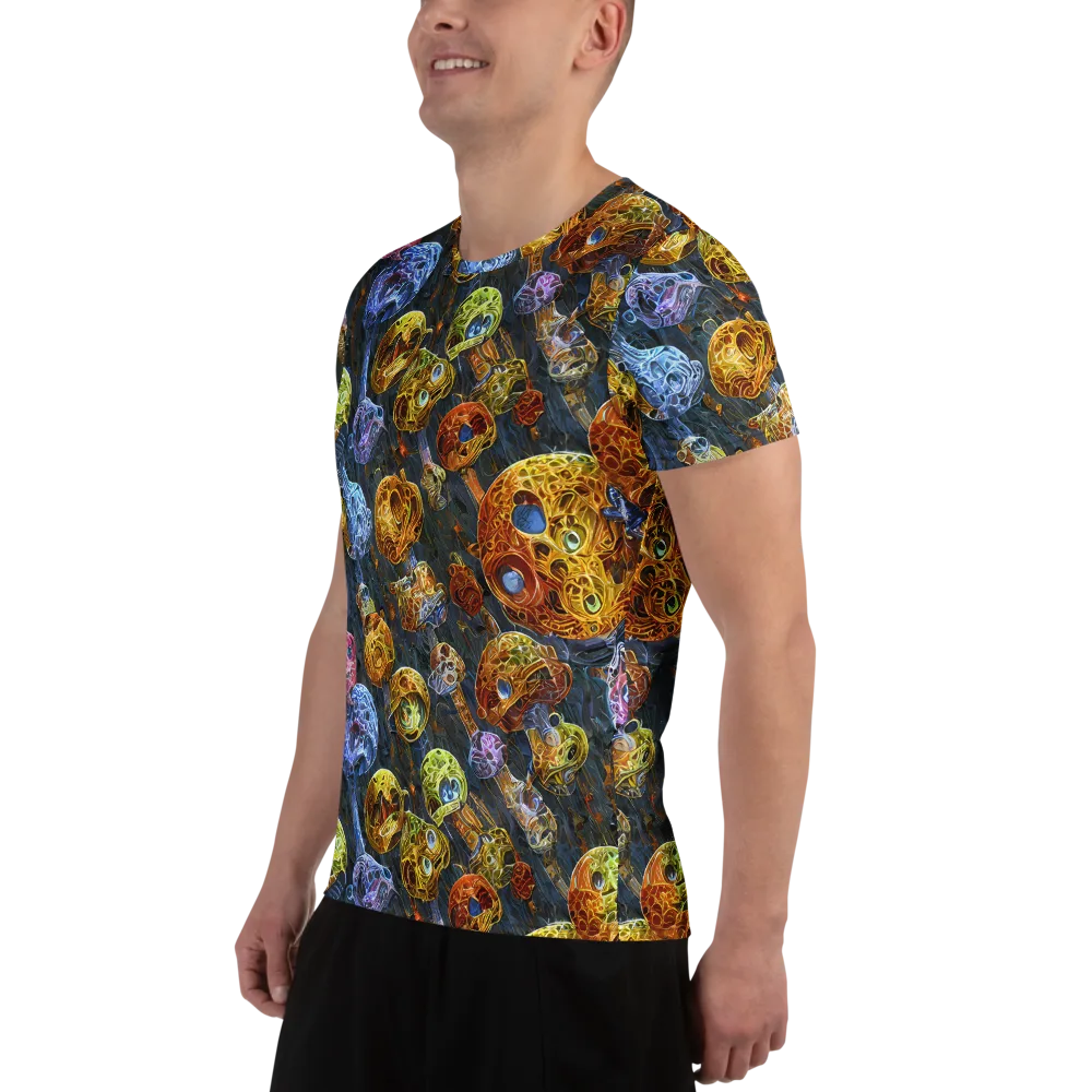 Prismatic Ruins on Men's Athletic T-Shirt — Left