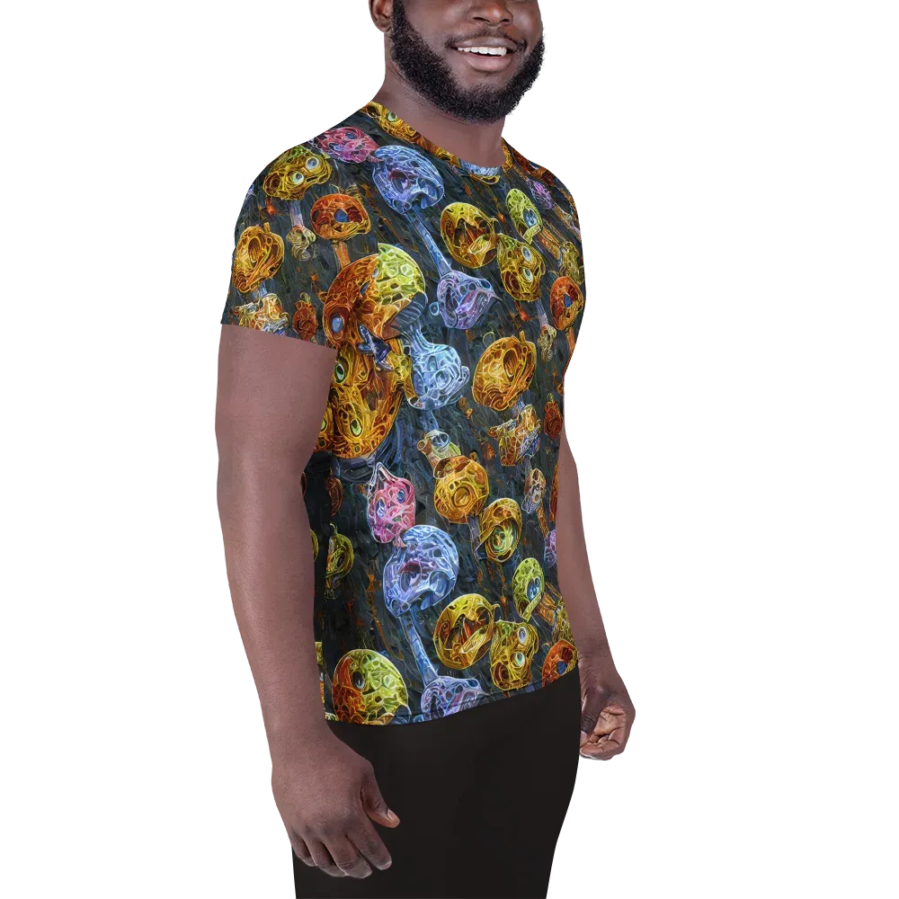 Prismatic Ruins on Men's Athletic T-Shirt — Right