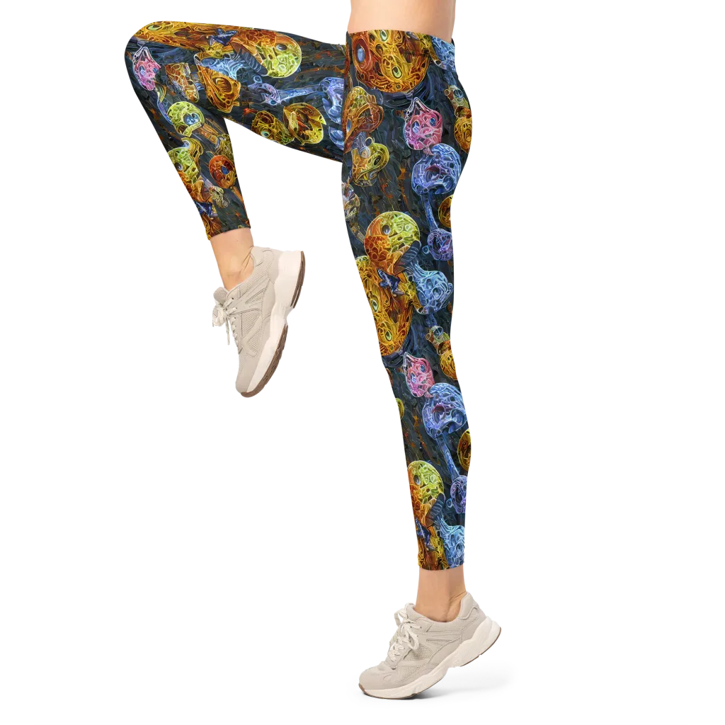 Prismatic Ruins on Leggings — Left