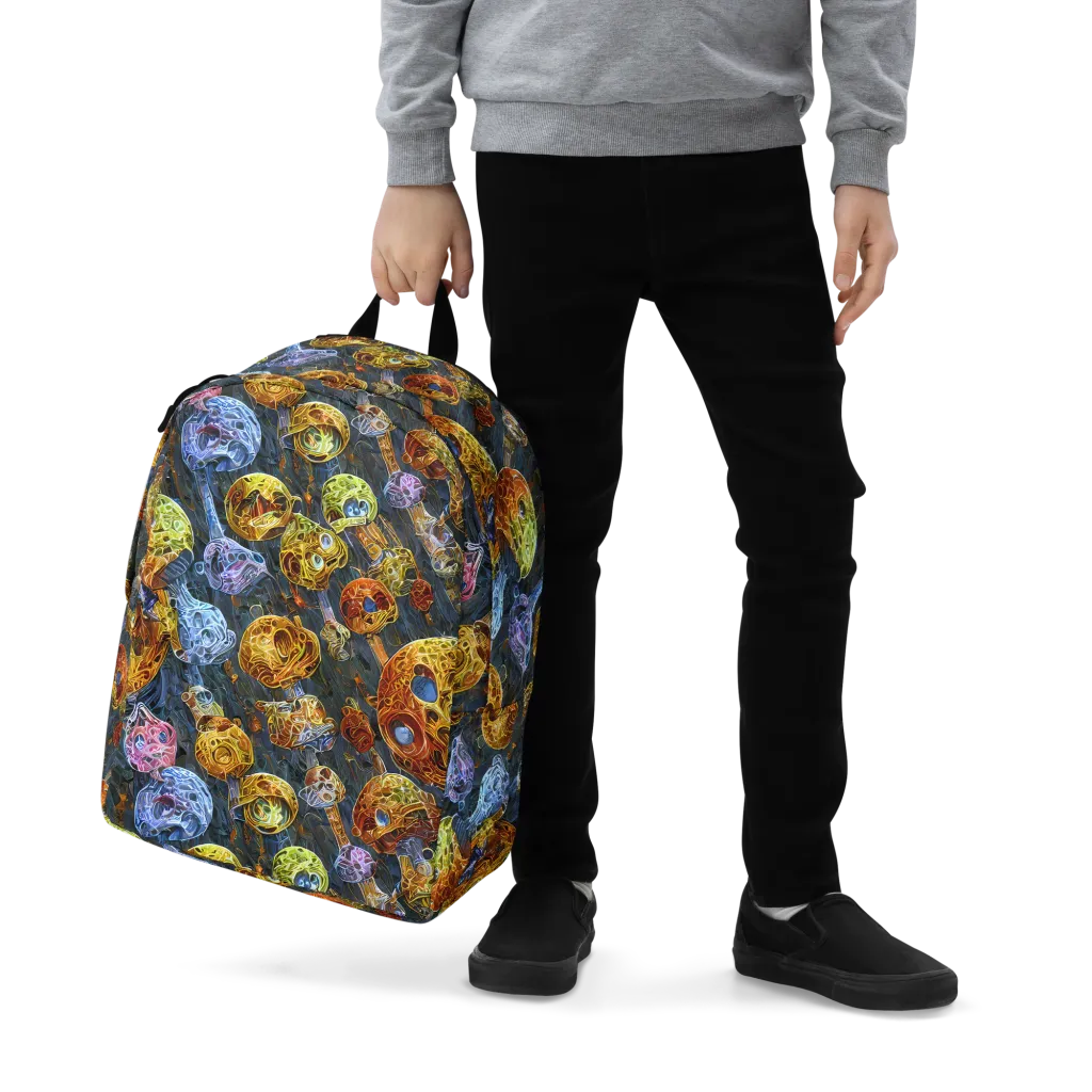 Prismatic Ruins on Minimalist Backpack — Zoomed-in