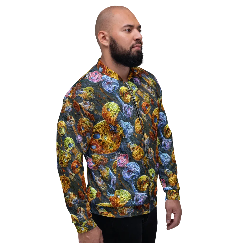 Prismatic Ruins on Bomber Jacket — Right