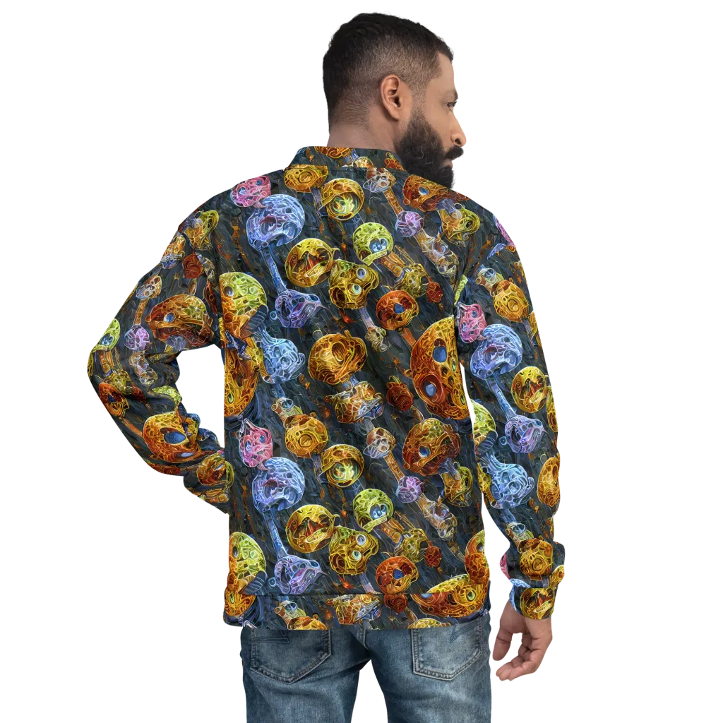 Prismatic Ruins on Bomber Jacket — Back