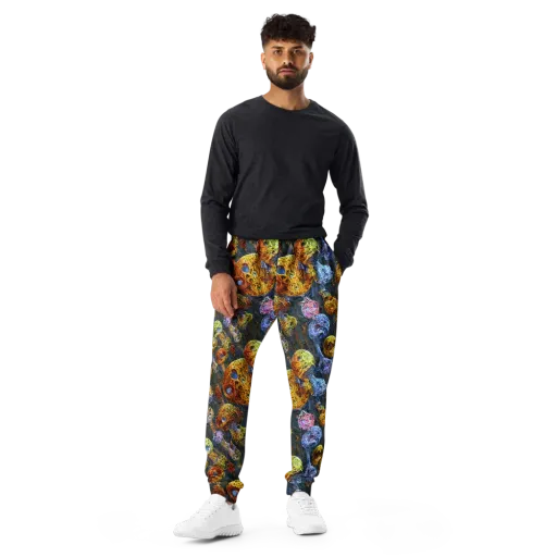 Prismatic Ruins on a Men's Joggers