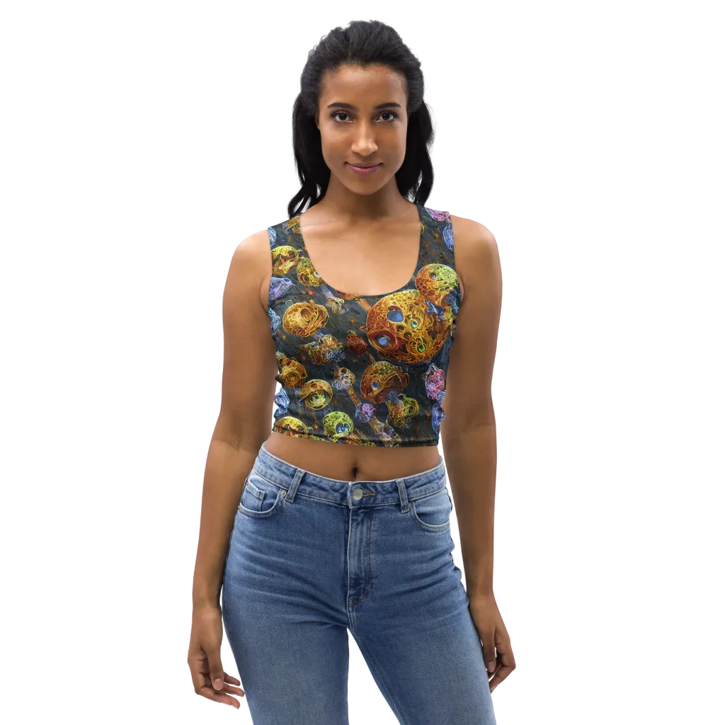 Prismatic Ruins on Crop Top — Front