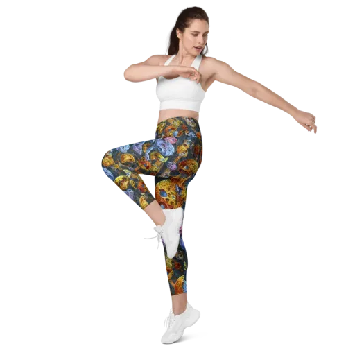 Prismatic Ruins on a Leggings with Pockets