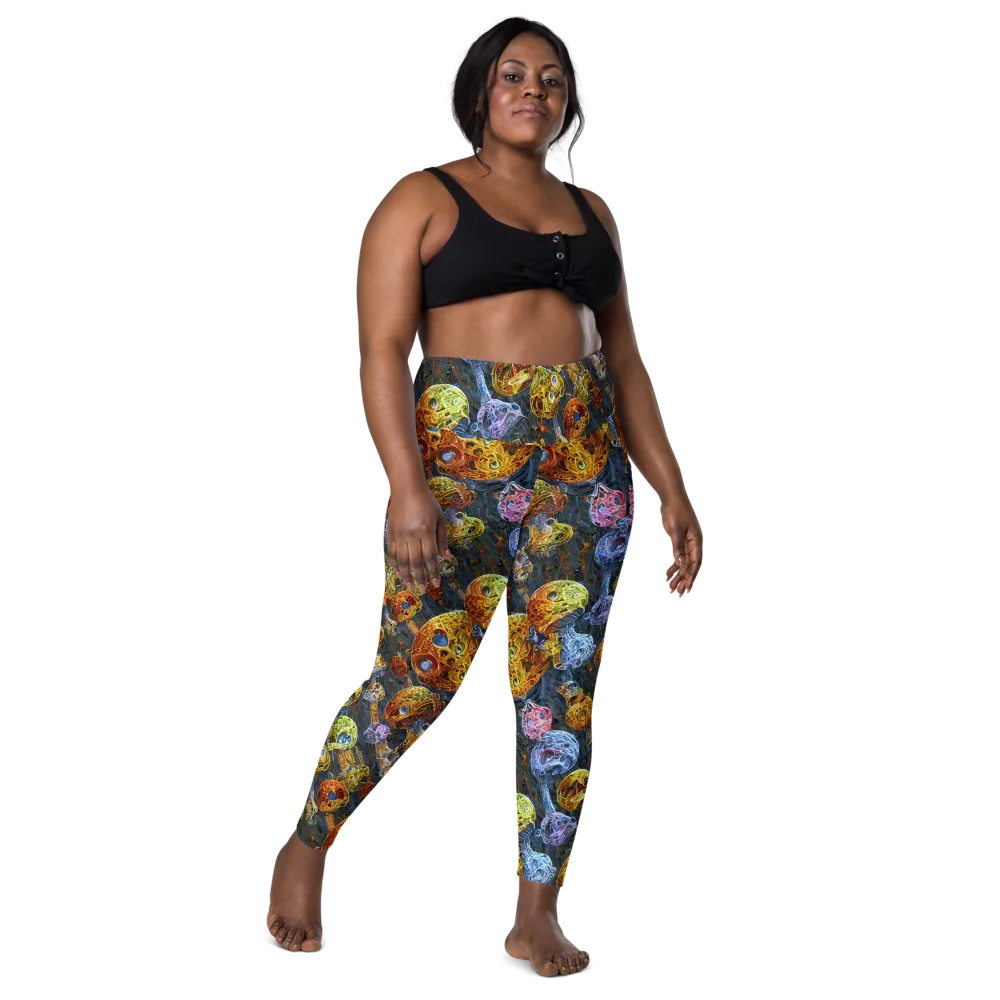 Prismatic Ruins on Leggings with Pockets — Front