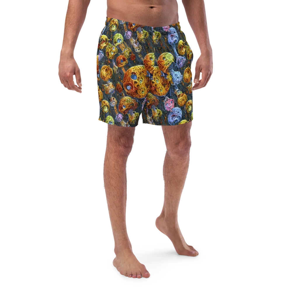 Prismatic Ruins on Swim Trunks — Front