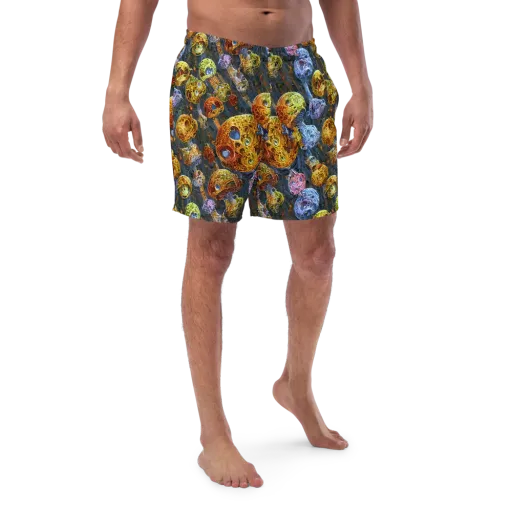 Prismatic Ruins on a Swim Trunks