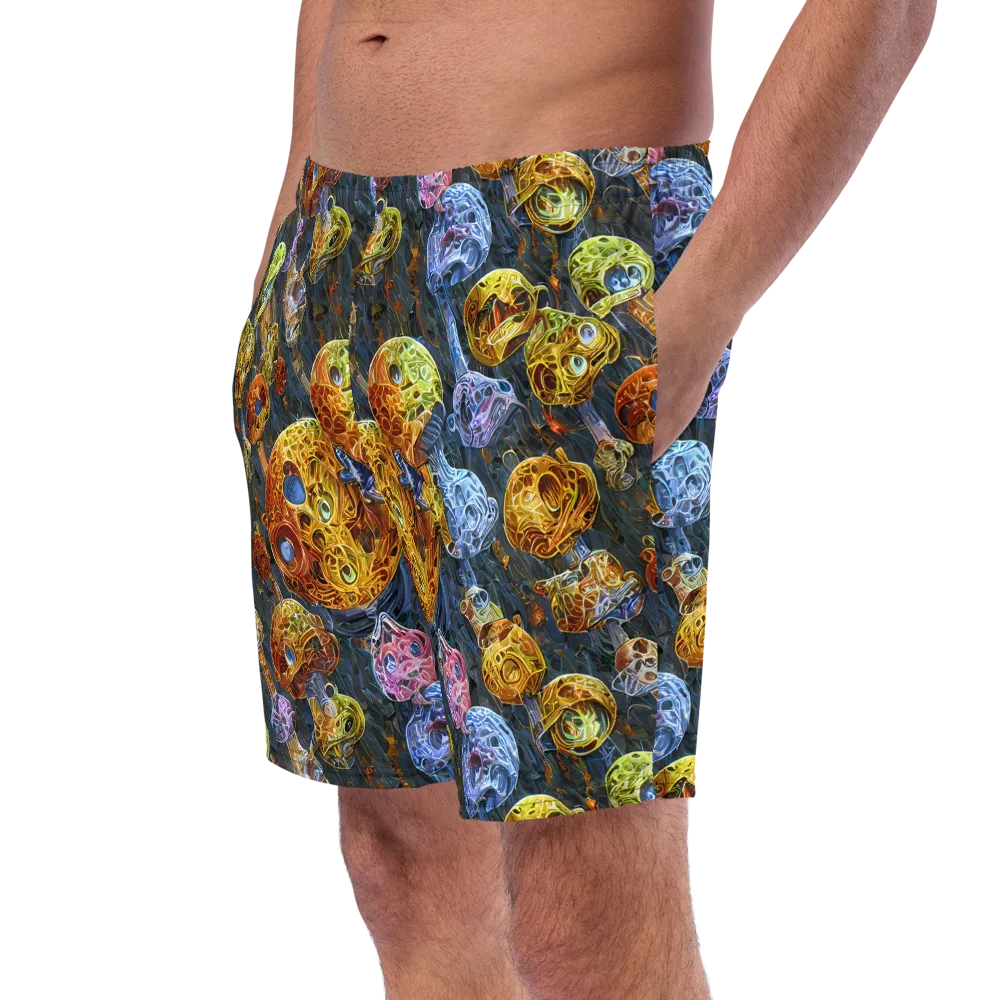 Prismatic Ruins on Swim Trunks — Left Front