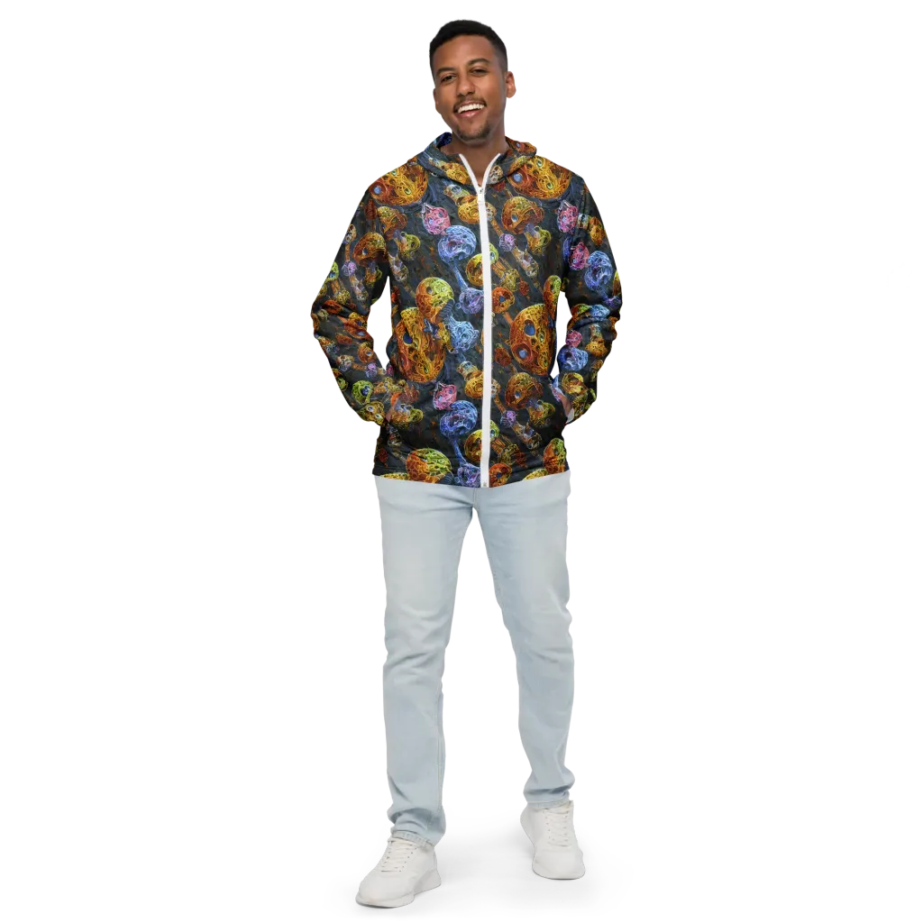 Prismatic Ruins on Men's Windbreaker — Front