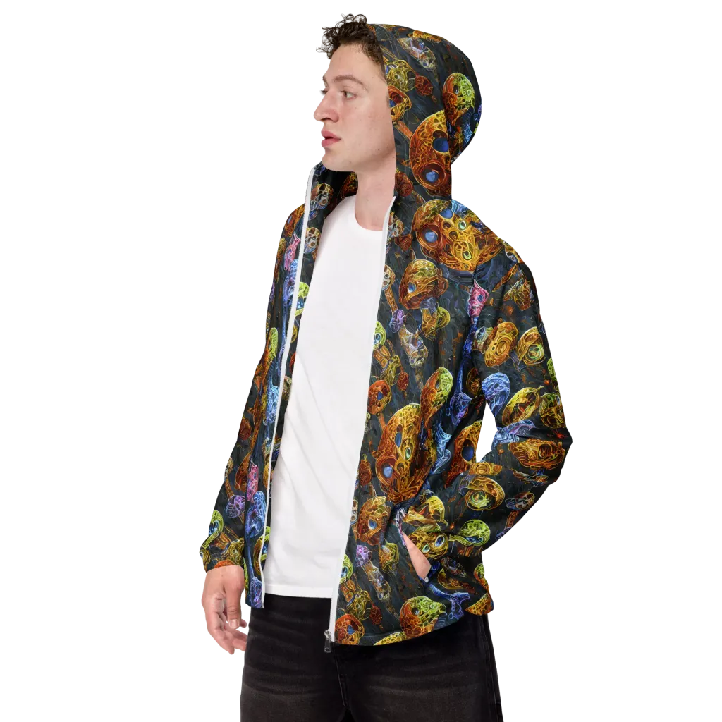Prismatic Ruins on Men's Windbreaker — Left Front