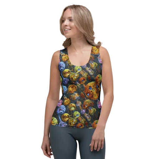 Prismatic Ruins on a Women's Tank Top