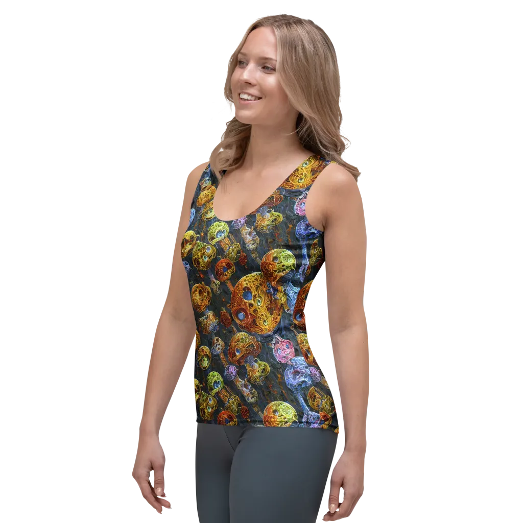Prismatic Ruins on Women's Tank Top — Left Front