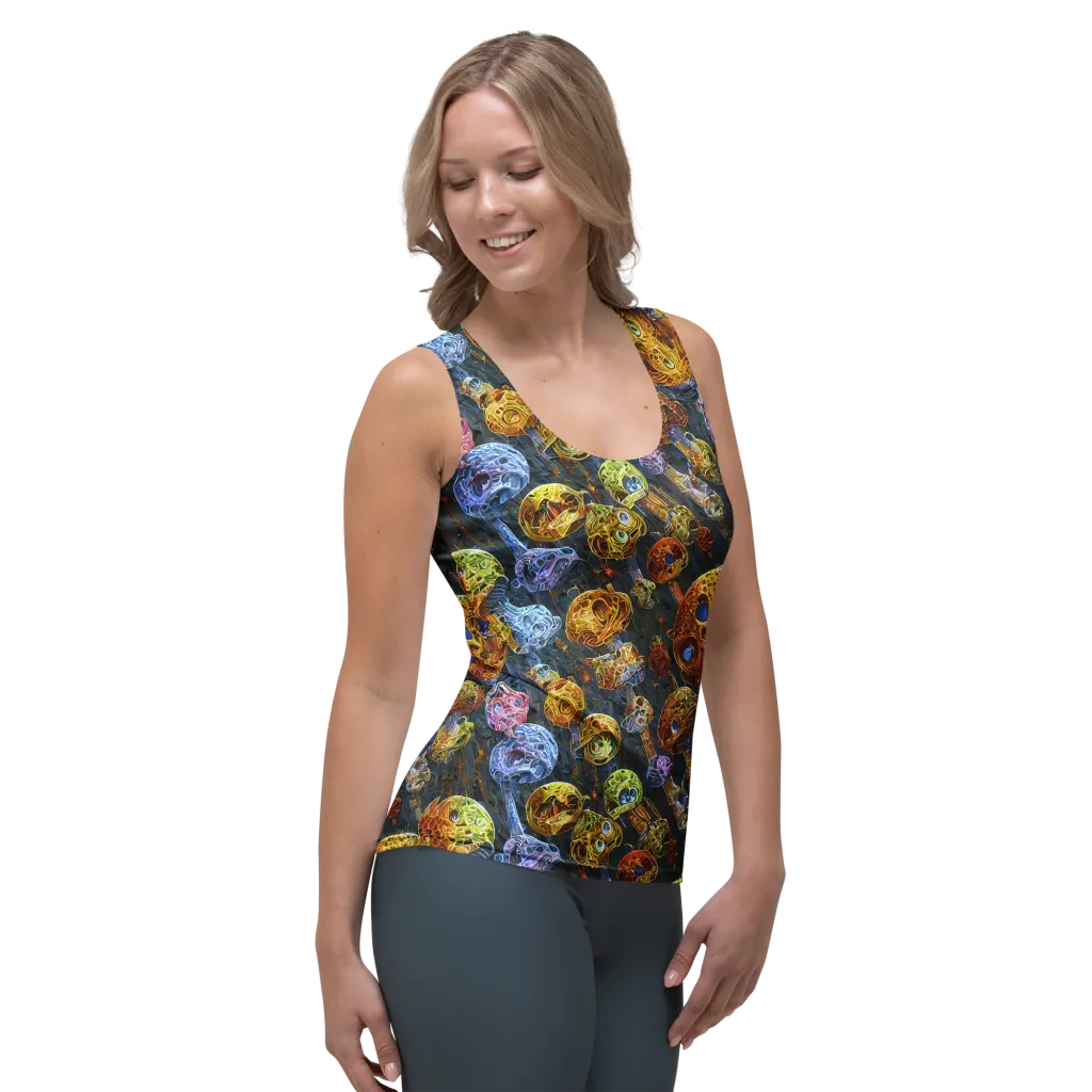Prismatic Ruins on Women's Tank Top — Right Front