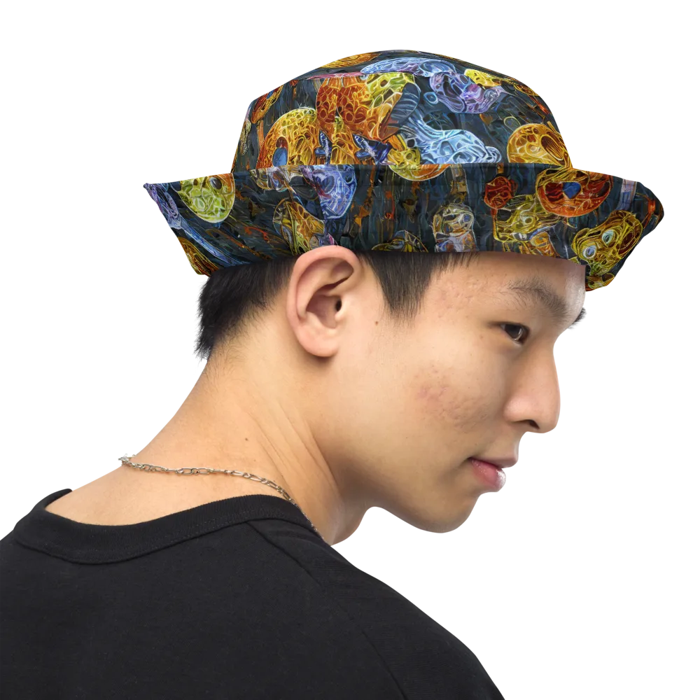 Prismatic Ruins on Reversible Bucket Hat — Right Outside