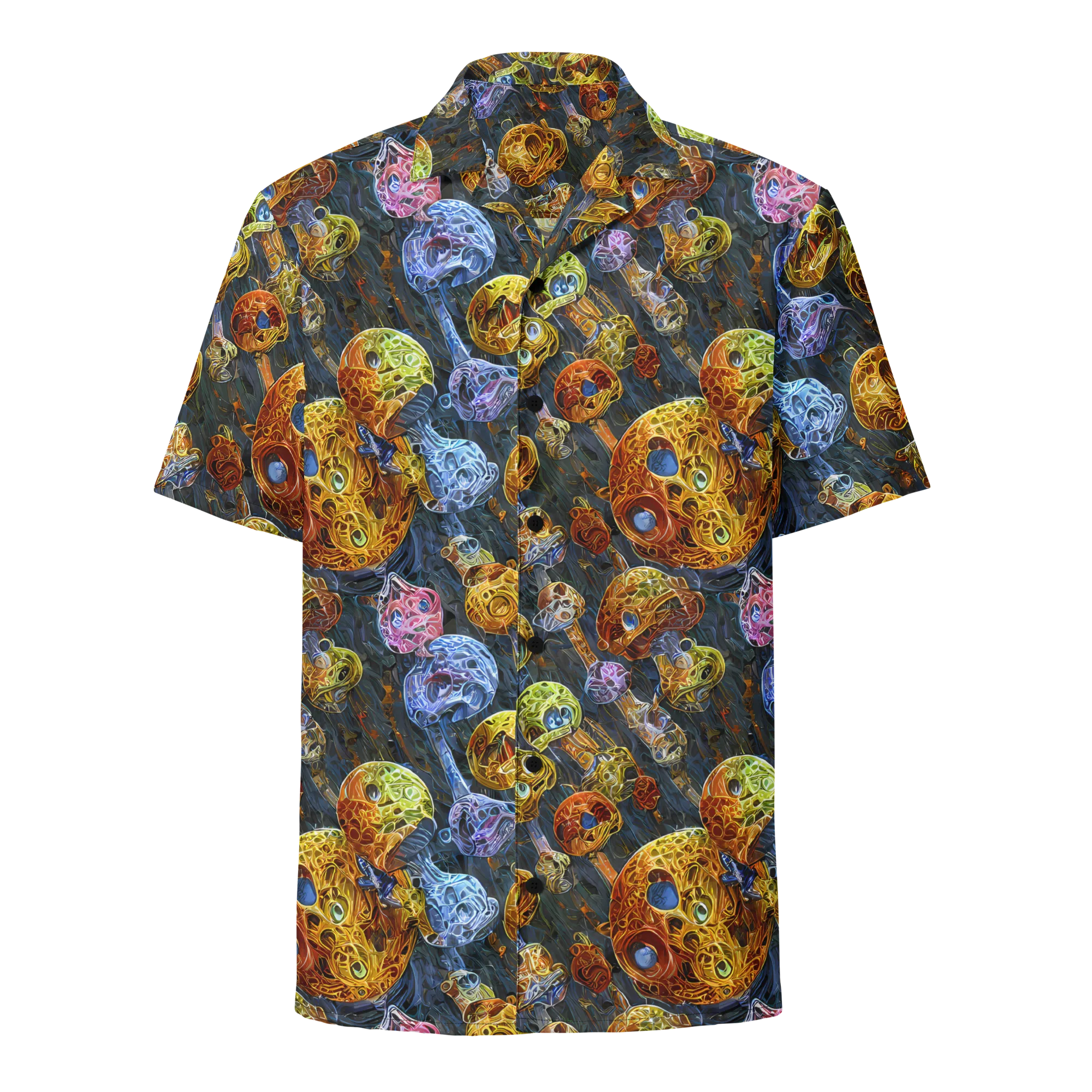 Prismatic Ruins on Button Shirt — Front