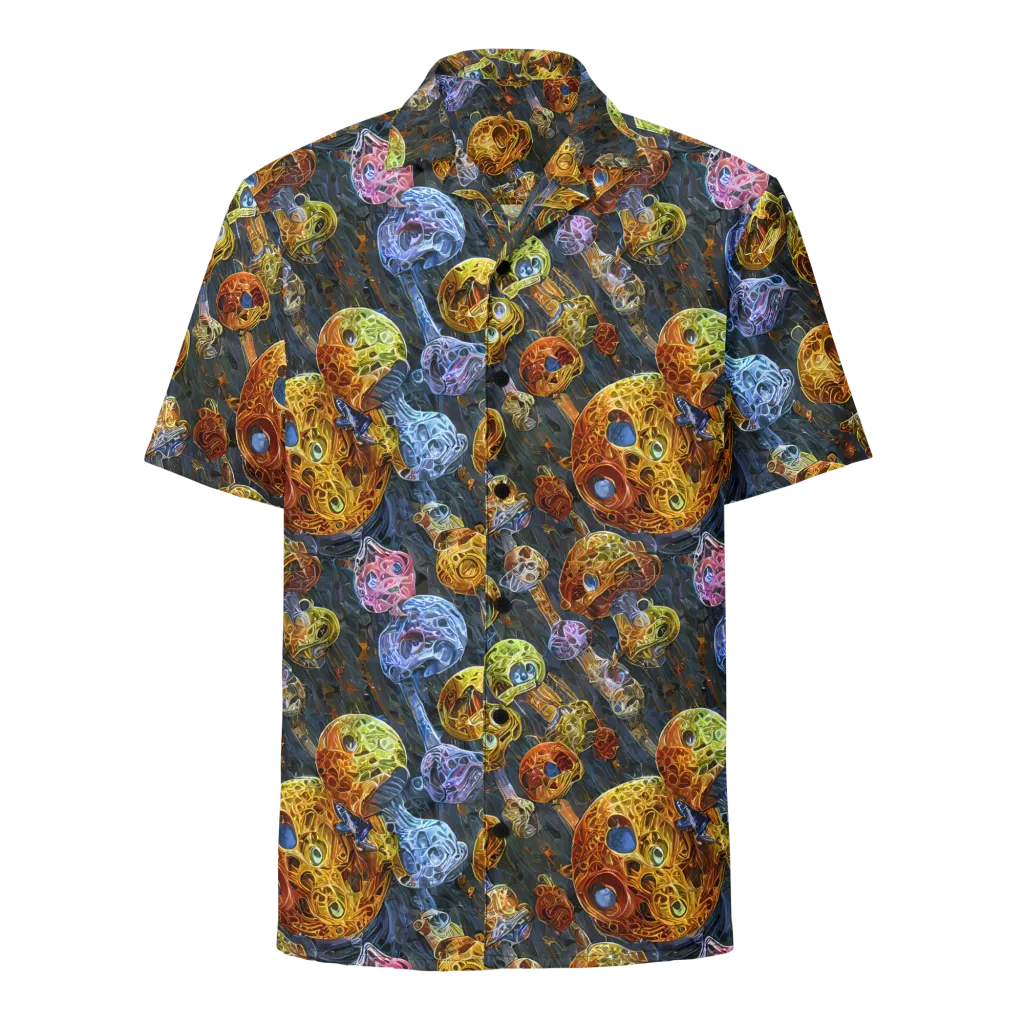 Prismatic Ruins on Button Shirt — Front