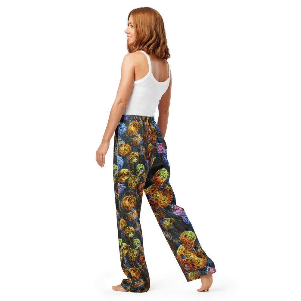 Prismatic Ruins on Women's Pajama Pants — Back