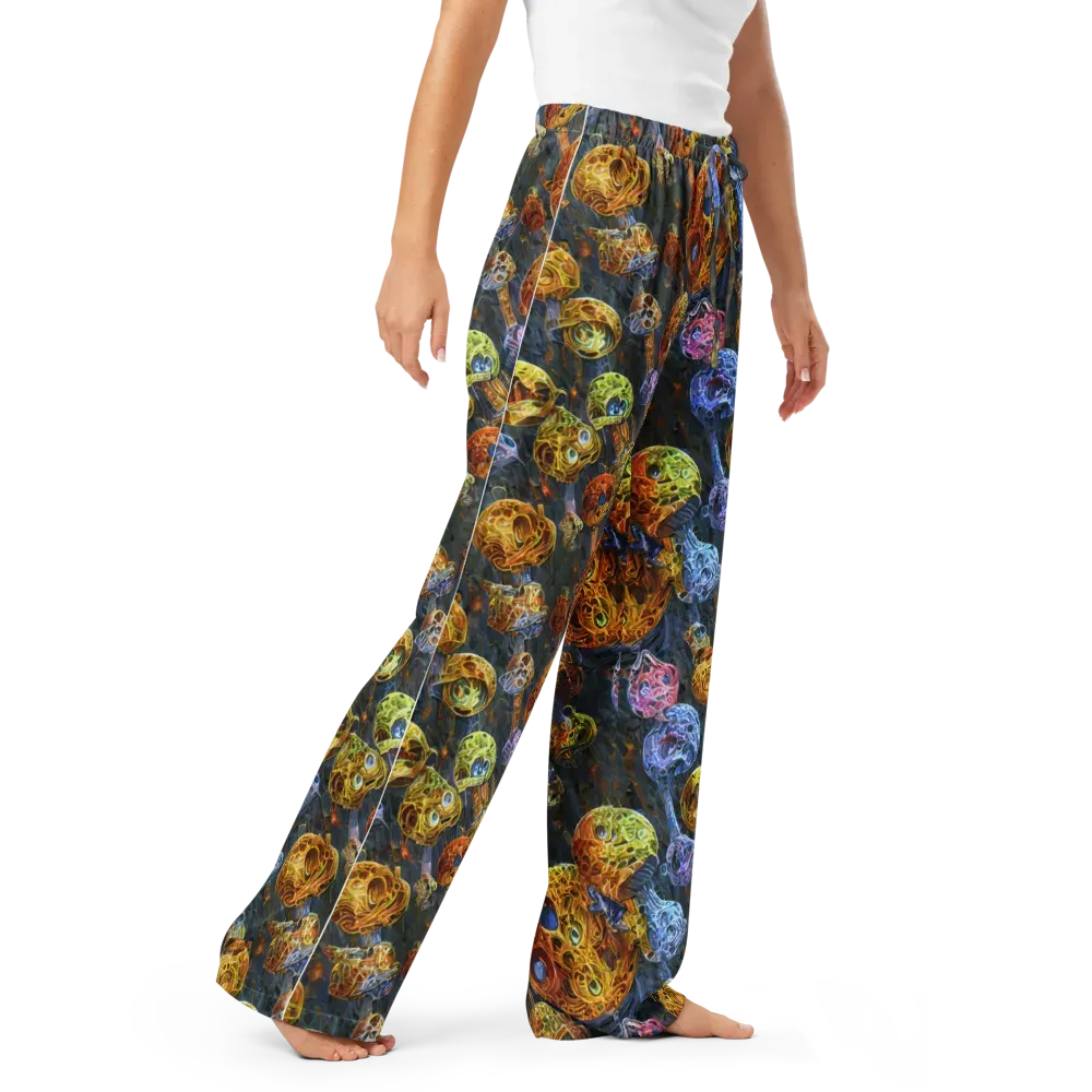 Prismatic Ruins on Women's Pajama Pants — Right Front