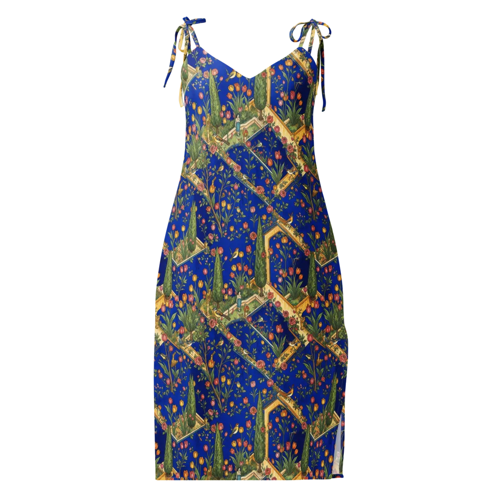 Cobalt Paradise on Slip Dress — Front