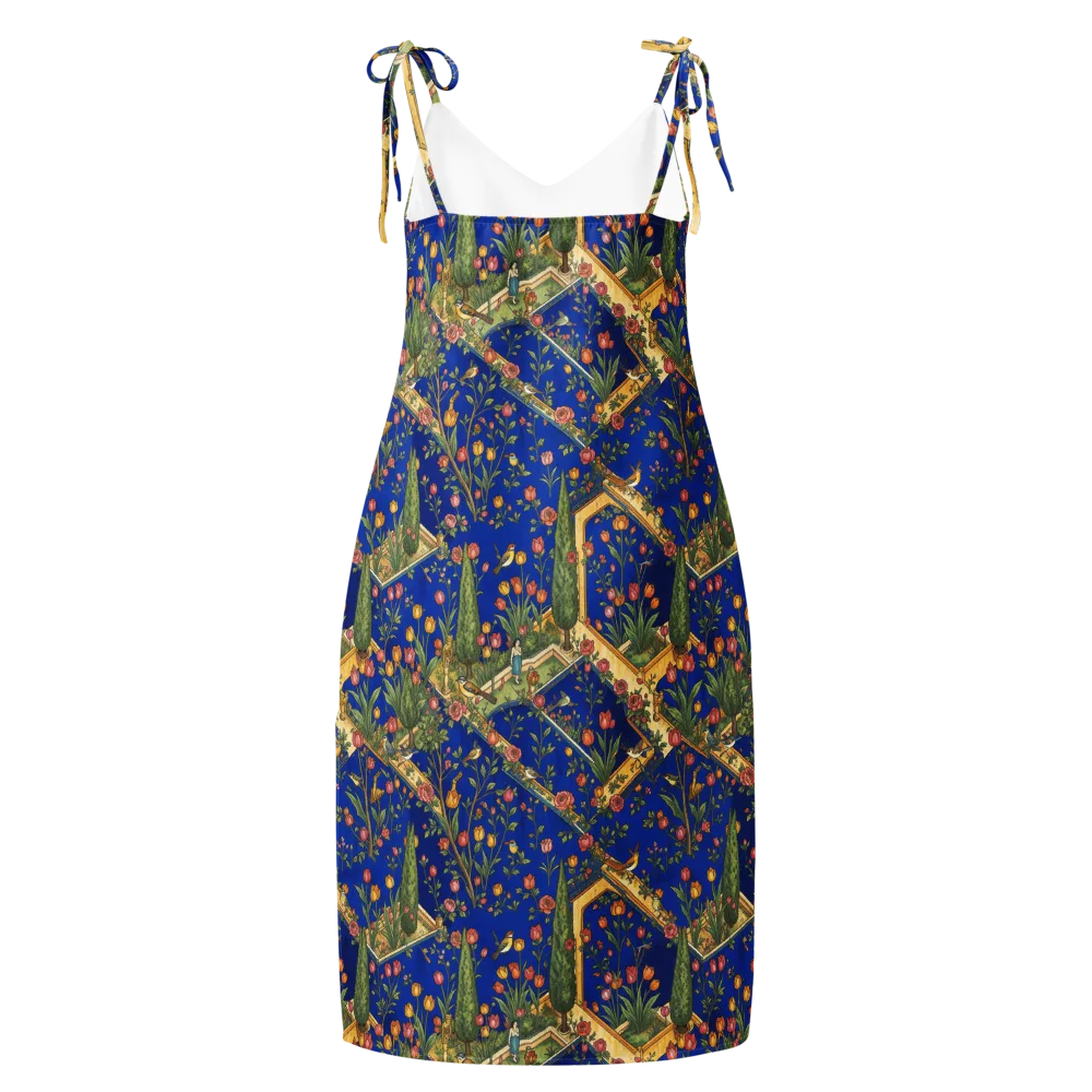 Cobalt Paradise on Slip Dress — Back