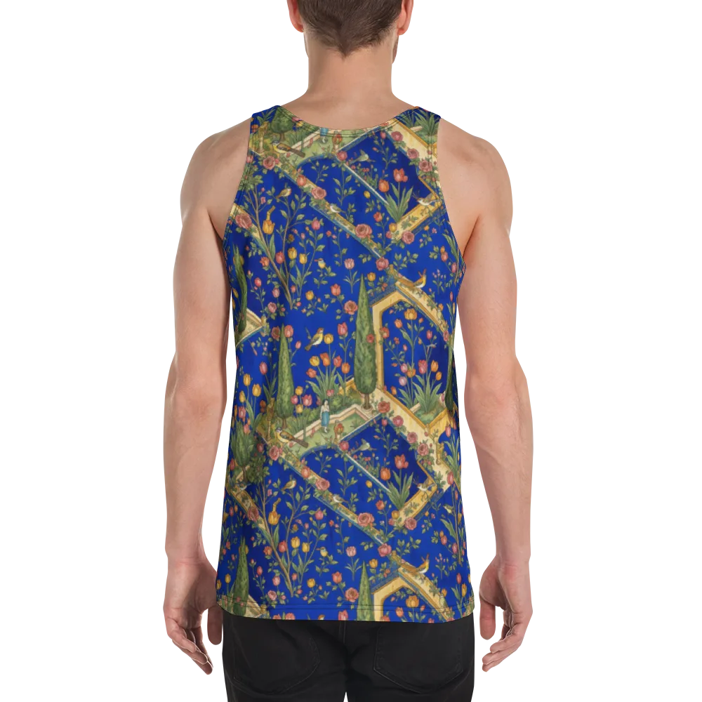 Cobalt Paradise on Men's Tank Top — Back