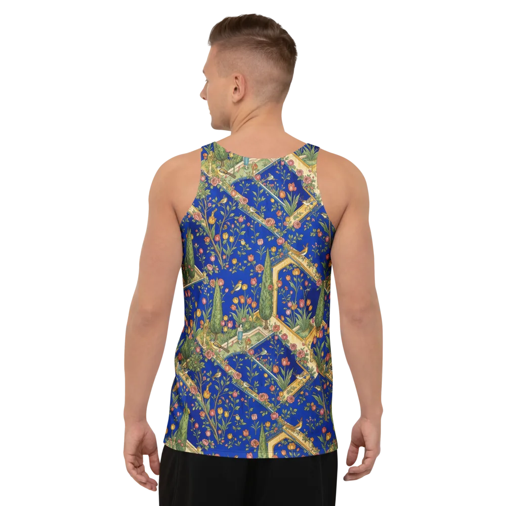 Cobalt Paradise on Men's Tank Top — Back