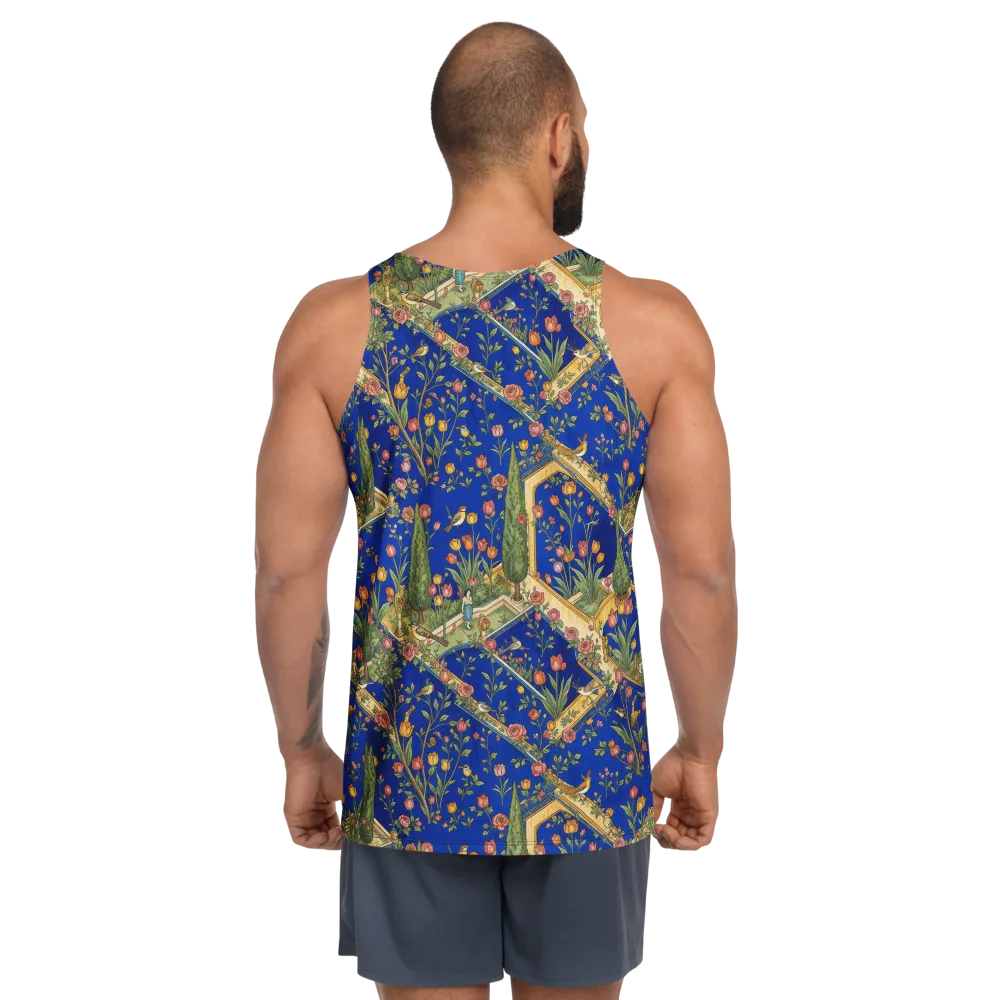 Cobalt Paradise on Men's Tank Top — Back