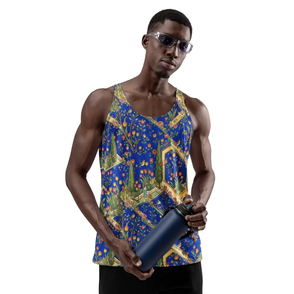 Cobalt Paradise on Men's Tank Top — Front