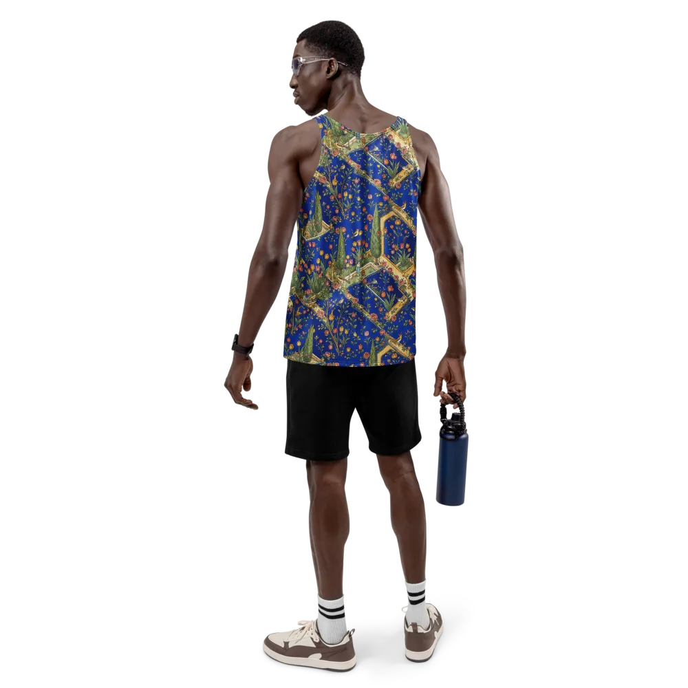 Cobalt Paradise on Men's Tank Top — Back