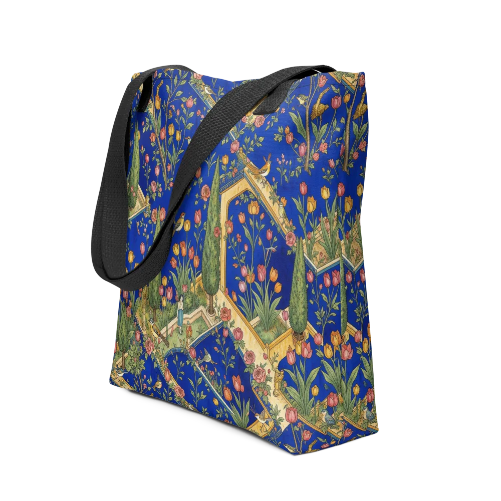Cobalt Paradise on Tote Bag — Front