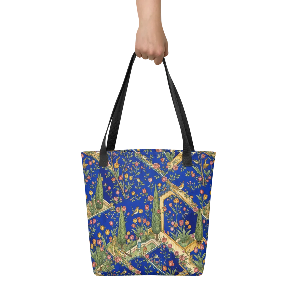 Cobalt Paradise on Tote Bag — Front