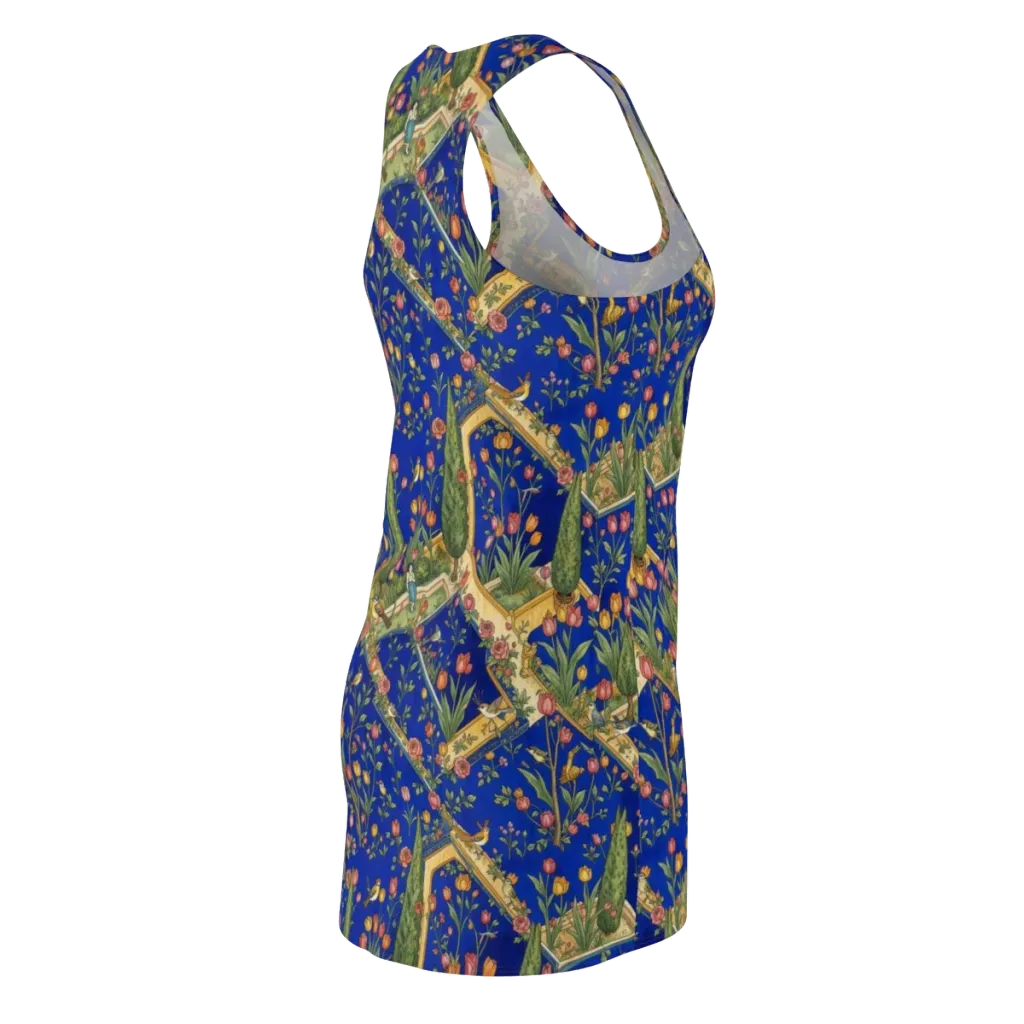 Cobalt Paradise on Racerback Dress — Back Side