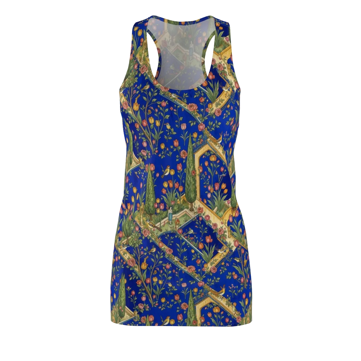 Cobalt Paradise on Racerback Dress — Front