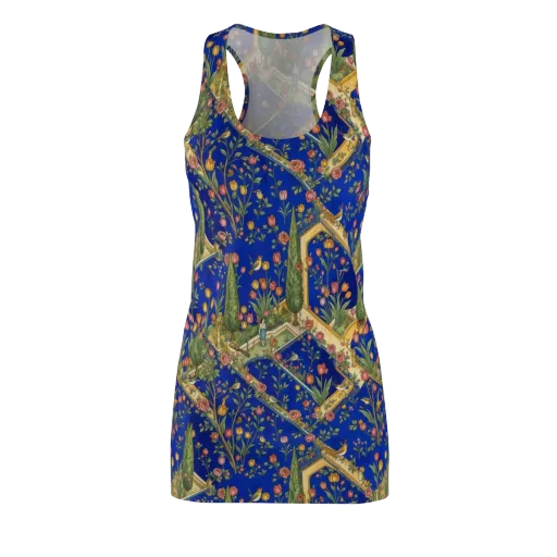 Cobalt Paradise on a Racerback Dress